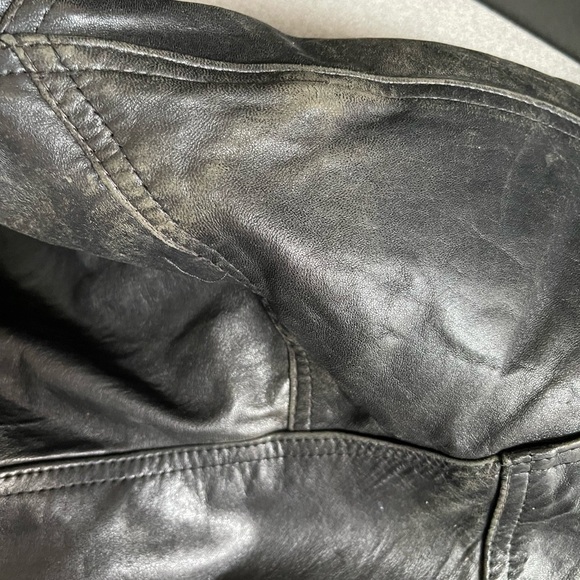 Vintage ADA Black Leather Jacket Size Medium - Picture 15 of 16